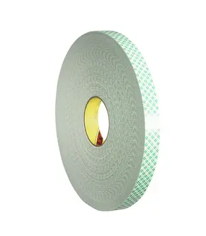 3M Doppelseitiges Urethanschaum-Klebeband 4032, Weiß, 50 mm x 66 m, 0.8 mm