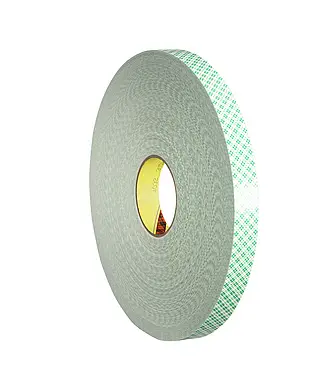 3M Doppelseitiges Urethanschaum-Klebeband 4032, Weiß, 50 mm x 66 m, 0.8 mm