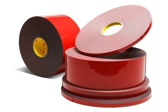 3M Acrylic Foam doppelseitiges Klebeband PX5008F, Grau, 0.8 mm, 10 mm x 66 m