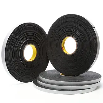 3M Einseitiges Vinyl-Schaumstoff-Klebeband 4516, Schwarz, 6 mm x 33 m, 1.6 mm