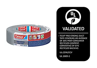 tesa 74662 PRO-STRONG Gewebeband 50 m x 38 mm, grau, 230µm