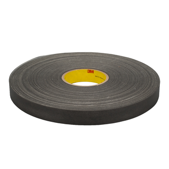 3M Einseitiges Vinyl-Schaumstoff-Klebeband 4508, Schwarz, 12 mm x 33 m, 3.2 mm