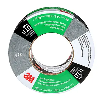 3M Schwerlast-Gewebeklebeband DT11, Schwarz, 48 mm x 55 m, 0.28 mm, einzeln verpackt