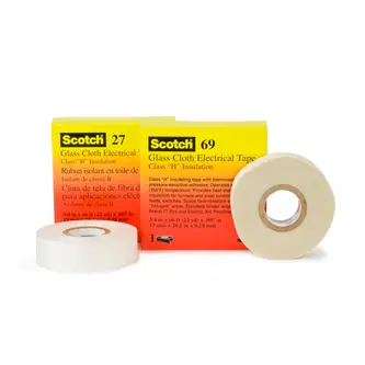 3M ET 69 Glasgewebeband, Weiß, 1219 mm x 33 m x 0.18 mm