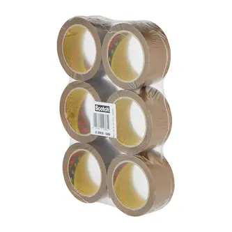 Scotch PP Verpackungsklebeband 309, Braun, 50 mm x 66 m, 0.05 mm