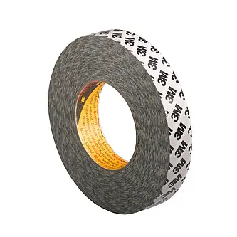 3M Doppelseitiges Klebeband mit Papiervlies-Träger 9086, Weiß, 25 mm x 50 m, 0.19 mm