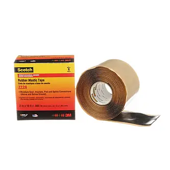 Scotch Buthyl-Kautschuk-Band 2228, selbstverschweißend, Schwarz, 50,8 mm x 3 m, 1,65 mm