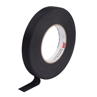 3M ET 11 Acetatgewebeband, Schwarz, 19 mm x 66 m x 0.18 mm