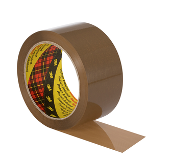 Scotch Verpackungsklebeband 371, Braun, 75 mm x 66 m, 0,048 mm