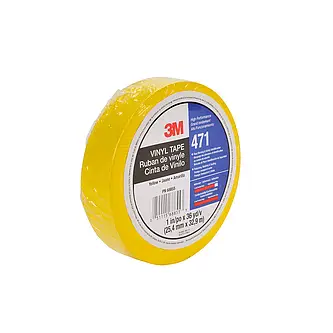 3M Weich-PVC-Klebeband 471, Gelb, 50 mm x 33 m, 0.14 mm, einzelverpackt