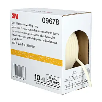 3M Soft Edge Foam Abdeckband, Weiß, 13 mm x 50 m, 09678