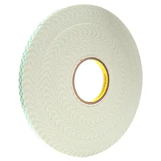 3M Doppelseitiges Urethanschaum-Klebeband 4026, Weiß, 9 mm x 33 m, 1.6 mm