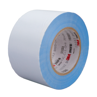 3M Glasgewebe-Klebeband 398FR, Weiß, 101 mm x 33 m, 0.18 mm