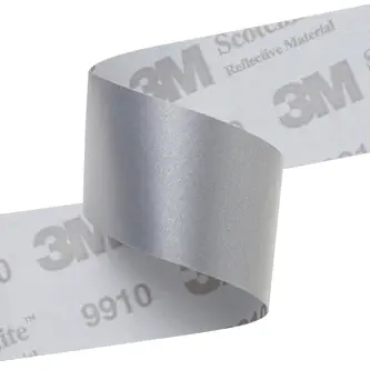 3M Scotchlite Reflective Material 9910, Silber, 50,8mm x 200m