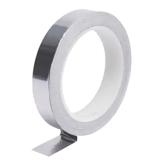 3M ET 1170 Aluminiumfolie, glatt, mit leitfähigem Kleber, Aluminum, MC12, 19 mm x 16.5 m x 0.08 mm