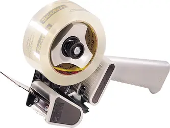 Scotch Verpackungsklebeband-Abroller H180, Grau, 50 mm