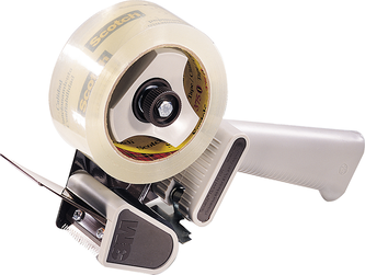 Scotch Verpackungsklebeband-Abroller H180, Grau, 50 mm