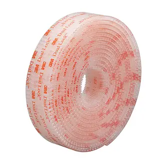 3M Dual Lock Flexibler Druckverschluss SJ3560, Transparent, 25 mm x 45.7, 5.7 mm, 40 Köpfe/cm², Außenbereich