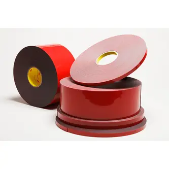 3M Solar Klebebänder auf Acrylatbasis, 4155P, Dunkelgrau, 100 mm x 66 m, 1 Rolle/Packung