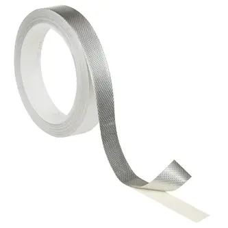 3M ET 1345 Kupferfolie, geprägt, verzinnt, mit nicht-leitfähigem Kleber, Zinn, 584 mm x 950 m x 0,1 mm