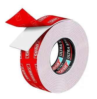 tesa Powerbond Ultra Strong double-sided self-adhesive mounting tape, 1.5 m x 19 mm, 1100µm