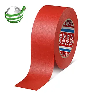 tesakrepp 4328, 50m x 1180mm, rot, Slitter, 135µm