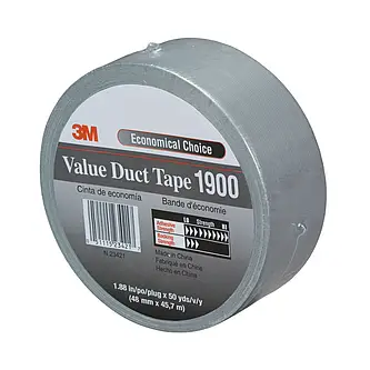3M Gewebeklebeband 1900, Silber, 50 mm x 50 m, 0.17 mm