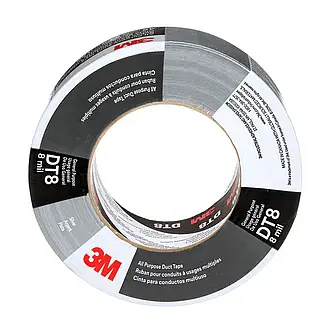 3M Allzweck-Gewebeklebeband DT8, Silber, 48 mm x 23 m, 0.2 mm, einzeln verpackt