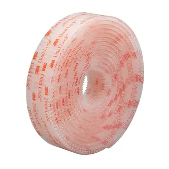 3M Dual Lock Flexibler Druckverschluss SJ3561, Transparent, 25 mm x 47.5 m, Type 400