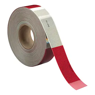 3M Diamond Grade Konturmarkierung 983-326, Rot/Weiß, 50,8 mm x 45,7 m