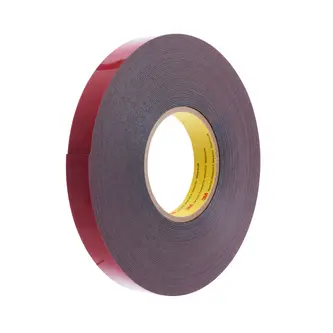 3M Acrylic Foam doppelseitiges Klebeband GTE6208F, Grau, 0.8 mm, 8 mm x 900 m