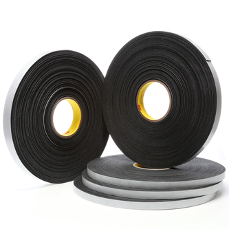 3M Einseitiges Vinyl-Schaumstoff-Klebeband 4516, Schwarz, 25 mm x 33 m, 1.6 mm