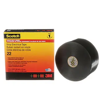 Scotch 22 Vinyl Elektro-Isolierband, Schwarz, 50 mm x 33 m, 0,25 mm