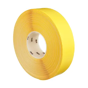 3M Langlebiges Bodenmarkierungsband 971, Gelb, 50.8 mm x 32.9 m, 0.43 mm, Einzeln verpackt zur bequemen Entnahme