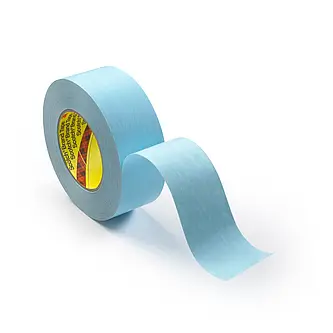 3M Doppelseitiges Spleißklebeband für fliegenden Rollenwechsel R9993 wasserdispergierbar, Blau, 50 mm x 33 m, 0.07 mm