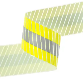 3M Scotchlite Reflective Material 5687 NFPA, Gelb-Silber-Gelb, 76,2mm x 100m